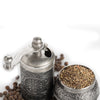 Black Pepper and Spice Grinder, Manual Pepper Mill with Handle - CRYSTALIA GLASS
